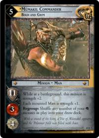 lotr tcg treachery and deceit mumakil commander bold and grim