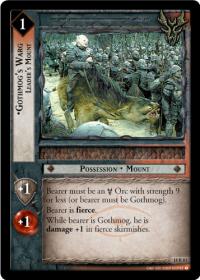 lotr tcg treachery and deceit gothmog s warg leader s mount