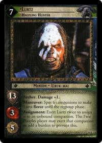 lotr tcg treachery and deceit lurtz halfling hunter