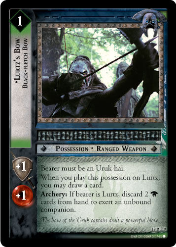 Lurtz's Bow, Black-Fletch Bow