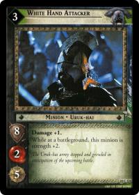 lotr tcg treachery and deceit c uc white hand attacker