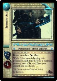 lotr tcg treachery and deceit beorning axe masterworks foil