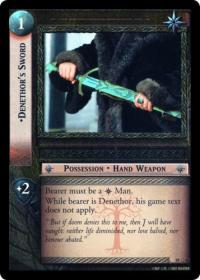 lotr tcg treachery and deceit denethor s sword masterworks foil