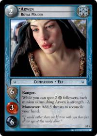 lotr tcg ages end arwen royal maiden