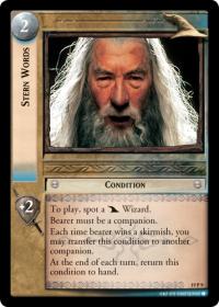 lotr tcg ages end stern words