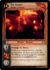 lotr tcg ages end the balrog demon of might