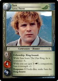 lotr tcg ages end sam loyal friend