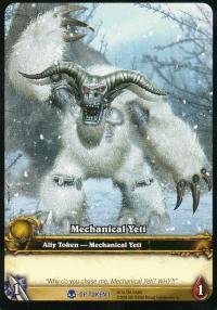 warcraft tcg tokens mechanical yeti