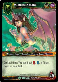 warcraft tcg foil hero cards mistress nesala foil hero