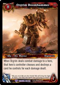 warcraft tcg betrayal of the guardian orgrim doomhammer