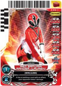 power rangers guardians of justice red samurai ranger lauren 013