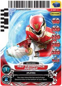 power rangers guardians of justice red megaforce ranger 021