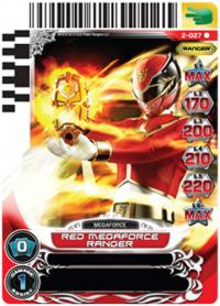 power rangers guardians of justice red megaforce ranger 027