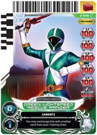 power rangers guardians of justice green lightspeed rescue ranger 046