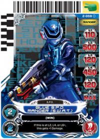 power rangers guardians of justice blue s p d ranger swat 059