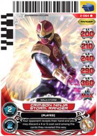 power rangers guardians of justice crimson ninja storm ranger 064