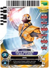 power rangers guardians of justice gold ranger mega mode 089