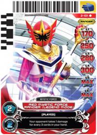 power rangers guardians of justice red mystic force ranger legend 101