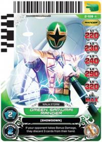 power rangers guardians of justice green samurai ranger 109