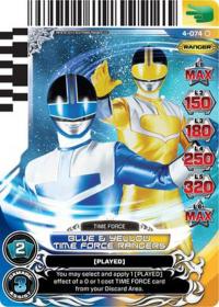 power rangers legends unite blue and yellow time force ranger 074