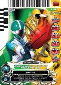 power rangers legends unite green and yellow lightspeed rescue rangers 078