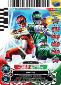 power rangers legends unite red and green turbo ranger 095