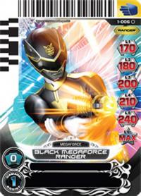 power rangers rise of heroes black megaforce ranger 006