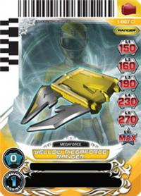 power rangers rise of heroes yellow megaforce ranger 007