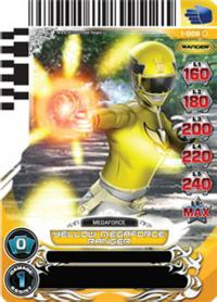 power rangers rise of heroes yellow megaforce ranger 008