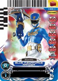 power rangers rise of heroes blue megaforce ranger 009