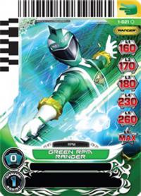 power rangers rise of heroes green rpm ranger 021