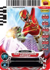 power rangers rise of heroes red megaforce ranger 034