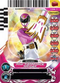 power rangers rise of heroes pink megaforce ranger 036