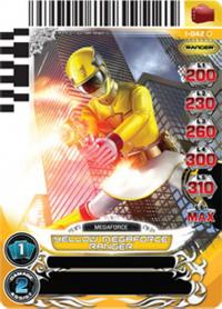 power rangers rise of heroes yellow megaforce ranger 042