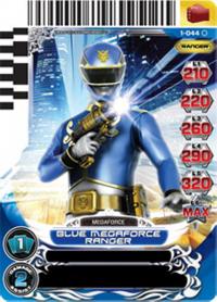 power rangers rise of heroes blue megaforce ranger 044