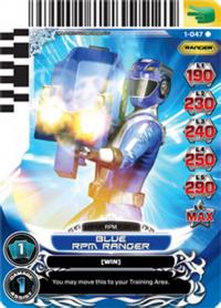 power rangers rise of heroes blue rpm ranger 047