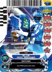 power rangers rise of heroes blue rpm ranger 062
