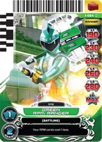 power rangers rise of heroes green rpm ranger 064