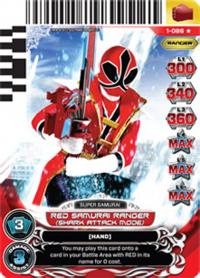 power rangers rise of heroes red samurai ranger 086