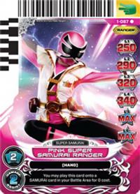 power rangers rise of heroes pink super samurai ranger 087