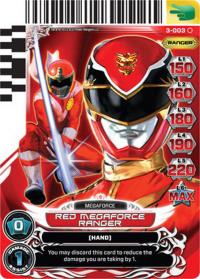 power rangers universe of hope red megaforce ranger 003