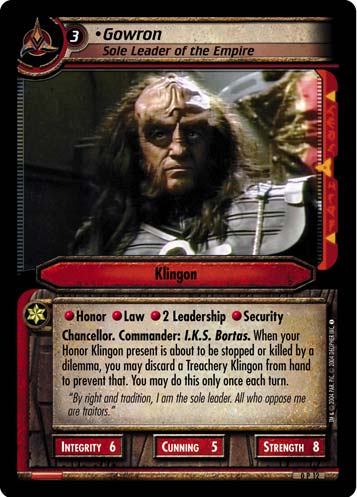 Gowron, Sole Leader of the Empire 