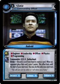 star trek 2e 10th anniversary collection data commanding officer 10th