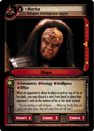 Morka, Klingon Intelligence Agent