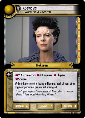 Serova, Warp Field Theorist 