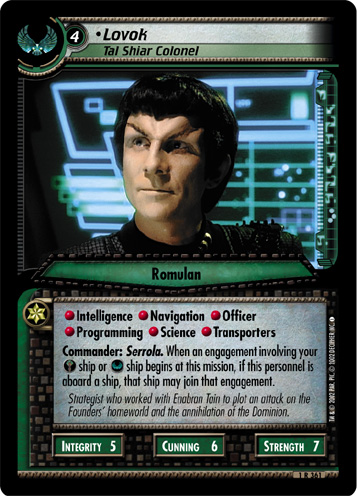 Lovok, Tal Shiar Colonel