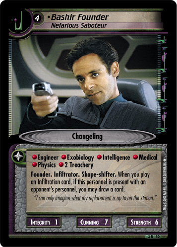 Bashir Founder, Nefarious Saboteur (FOIL)