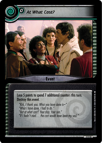At What Cost? (FOIL)
