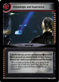 star trek 2e reflections 2 0 knowledge and experience foil