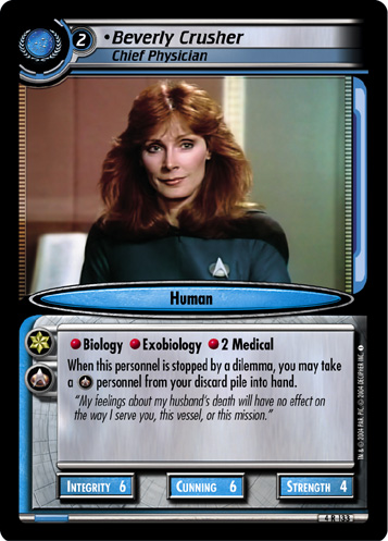 Beverly Crusher, Chief Physician